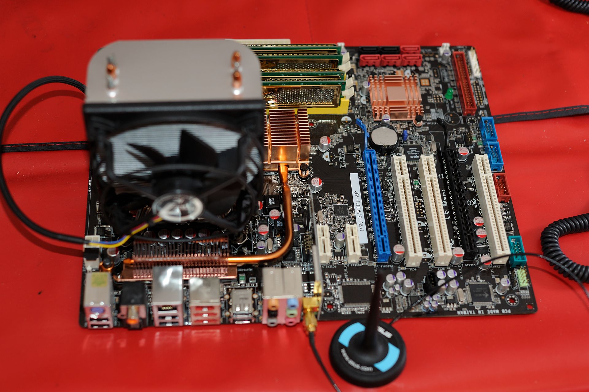 Mainboard nach dem Ausbau